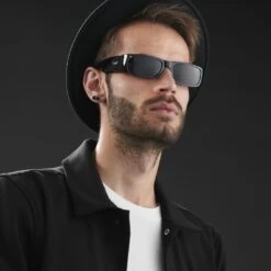 Locs Lunettes De Soleil Noires Classiques -Bijouterie Soldes Boutique rst megashoot sunglasses 2968 1