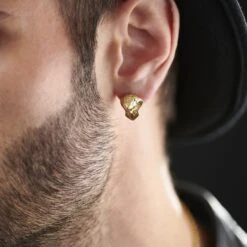 Moody Mason Boucle D'oreille Jax - Cobra En Acier Doré 11 Moody Mason Boucle D'oreille Jax - Cobra En Acier Doré -Bijouterie Soldes Boutique rst nmme gold 21485 2 1