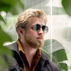 Lucleon Occasus | Lunettes De Soleil Aviator à Verres Noirs Dégradés -Bijouterie Soldes Boutique rst spring 23 ll sunglasses goldlbrown and goldblack 1a 4