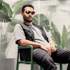 Arkai Occasus | Lunettes De Soleil Rétro Bicolores à Verres Bruns Polarisés -Bijouterie Soldes Boutique rst spring 23 sz sunglasses square brownblack 1c