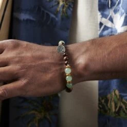 Waykins Bracelet Wayne Aventurine La Vague -Bijouterie Soldes Boutique rst tys surfer 5 h