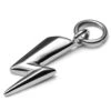 Lucleon Amulette éclair En Acier Argenté -Bijouterie Soldes Boutique silver tone steel lightning bolt charm 1