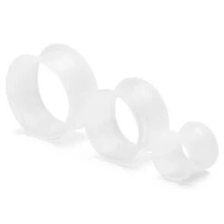 Fort Tempus Tunnel écarteur En Silicone Blanc