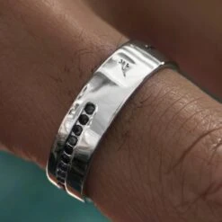 Sidegren Anneau Adrian En Argent Sterling 925 Et Zircones Noires -Bijouterie Soldes Boutique ste asrd drop bj rnvalentin 24868 17 1x1 1 1