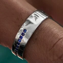 Sidegren Anneau Adrian En Argent Sterling 925 Et Zircones Bleues -Bijouterie Soldes Boutique ste asrd drop bj rnvalentin 24877 16 1x1bm