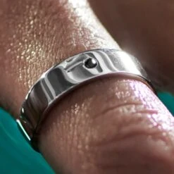 Sidegren Anneau Adrian En Argent Sterling 925 Avec Zircone Noire -Bijouterie Soldes Boutique ste asrd drop bj rnvalentin 24886 20 1x1bm