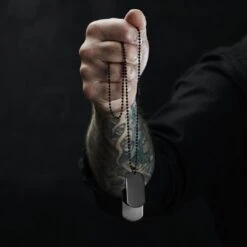 Lucleon Collier à Deux Plaques D'identité Noires 13 Lucleon Collier à Deux Plaques D'identité Noires -Bijouterie Soldes Boutique ste holn 19802 1