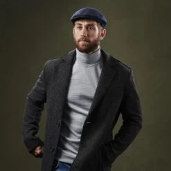 Fawler Casquette Plate Fido Eddye En Laine Bleue -Bijouterie Soldes Boutique ste megashoot hats 17218 16