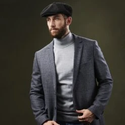 Fawler Casquette Gavroche Fido Spicchi En Velours Noir -Bijouterie Soldes Boutique ste megashoot hats 17224 23