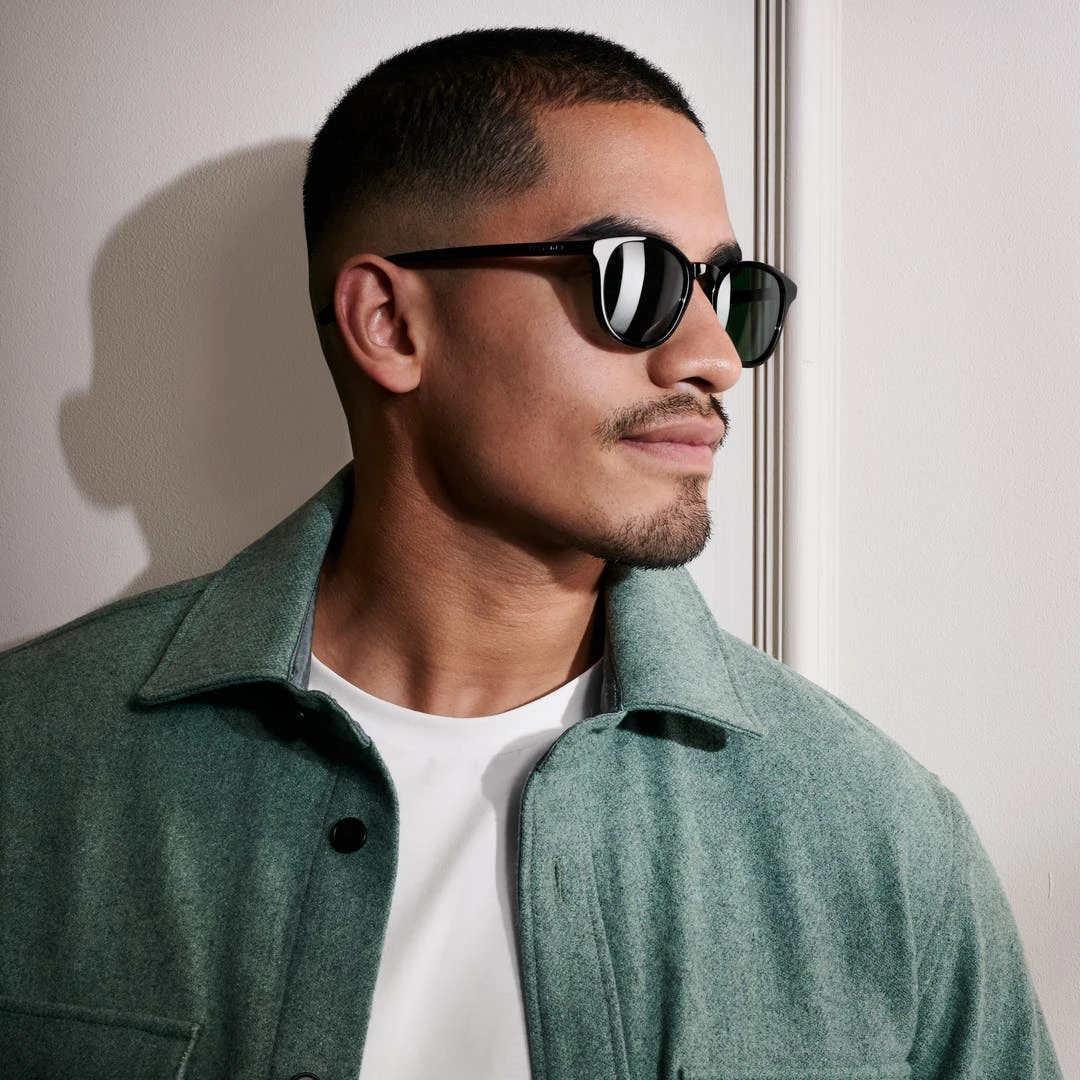 Waykins Lunettes De Soleil Noires Warrick Thea à Verres Polarisés Vert 6 Waykins Lunettes De Soleil Noires Warrick Thea à Verres Polarisés Vert – Image 4