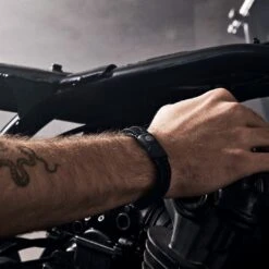 Lucleon Bracelet Naxos En Cuir Noir Et Agate Noire -Bijouterie Soldes Boutique ste naxos benjamin 23528 1x1 3