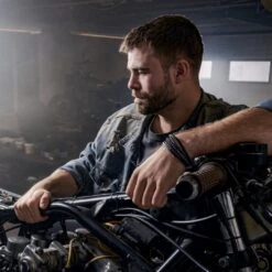 Lucleon Bracelet Naxos En Cuir Noir Et Perles Lapis Lazuli -Bijouterie Soldes Boutique ste naxos benjamin 23540 1x1 32dgd