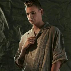 Arkai Orphic | Bague En Acier Inoxydable Argenté Martelé Et Brossé - 9 Mm -Bijouterie Soldes Boutique ste orphic drop39 id mike varga 1x1 16.jpg 26140