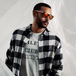 Waykins Lunettes De Soleil Rétro Noires à Verres Polarisés Jaunes Et Branches En Bois -Bijouterie Soldes Boutique ste sd12 sunglasses nathangw 13 1x1 25020