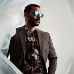 Fawler Lunettes De Soleil Browline à Verres Polarisés Bleus Et Monture Noire -Bijouterie Soldes Boutique ste sd12 sunglasses nathangw 9 1x1 25007 1