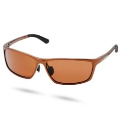 Seizmont Lunettes De Soleil Polarisées En Aluminium Marron Métallisé