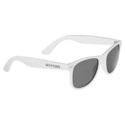Waykins Lunettes De Soleil Rétro Blanches Polarisées -Bijouterie Soldes Boutique wa32 3